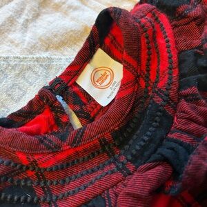 Red and Black Plaid One Piece Outfit